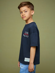 9-13 yrs SmileyWorld Oversize T-Shirt Navy | Children