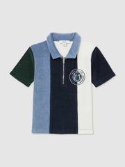 13-14 yrs SmileyWorld Towel Polo Shirt Blue | Children