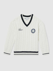 9-13 yrs SmileyWorld Cable-Knit Jumper Unisex Fit Off White | Children