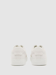 Bonded-Leather Low-Top Trainers White | Mens