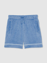 13-14 yrs Towelling Brand-Embroidered Shorts Airforce Blue | Children