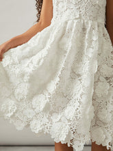9-13 yrs Guipure-Lace Midi Dress Ivory | Children