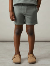9-13 yrs Cotton Brand-Embroidered Shorts Washed Sage | Children