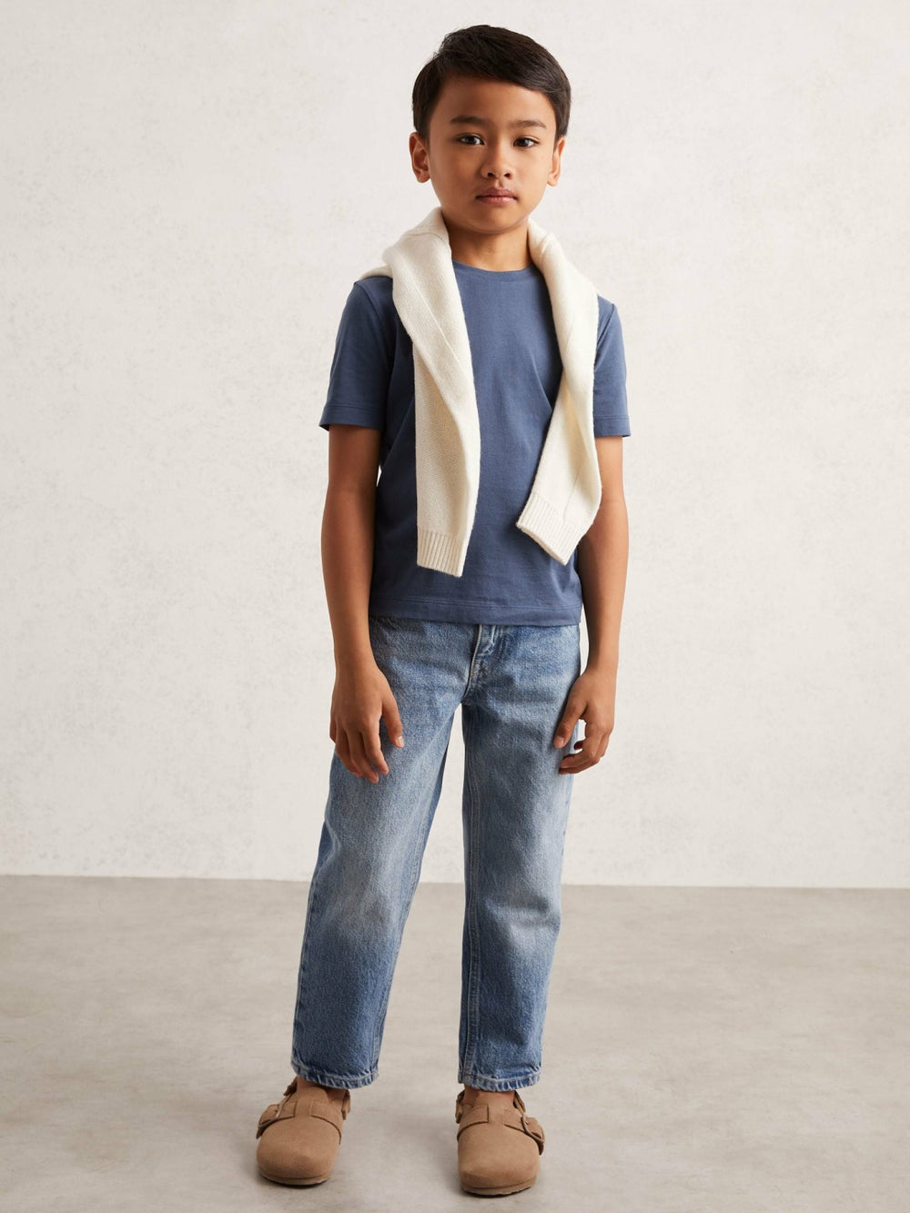 3-9 yrs Crew Neck T-Shirt Ocean Blue | Children