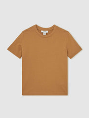 3-9 yrs Crew Neck T-Shirt Tan Brown | Children