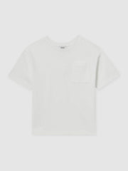 3-9 yrs Cotton Palm-Embroidery Oversize T-Shirt Off White | Children