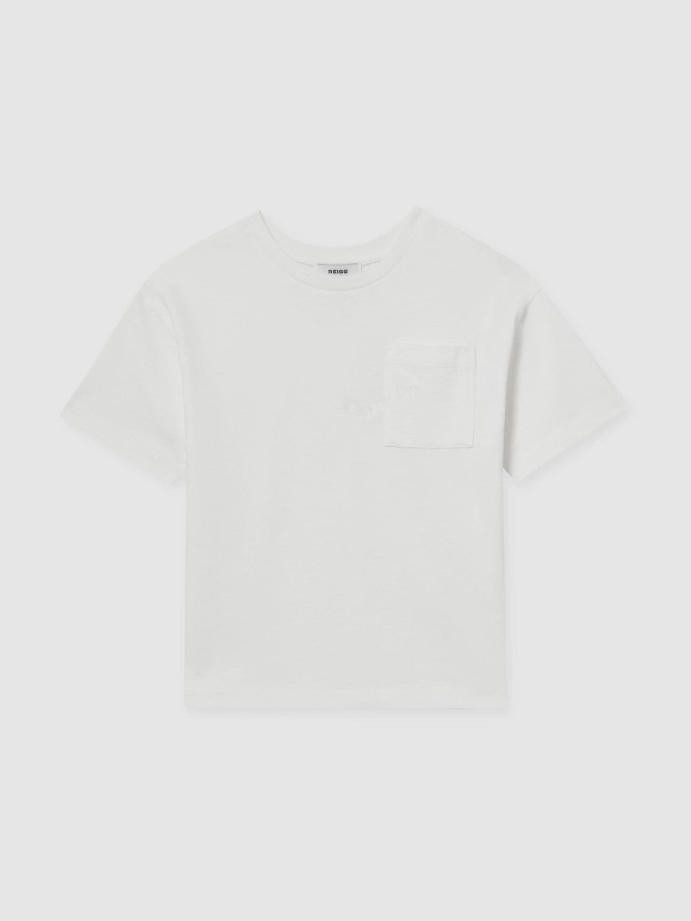 13-14 yrs Cotton Palm-Embroidery Oversize T-Shirt Off White | Children