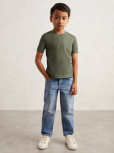 3-9 yrs Crew Neck T-Shirt Dark Sage | Children