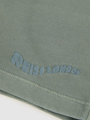 3-9 yrs Cotton Brand-Embroidered Shorts Washed Sage | Children