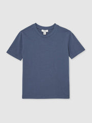 9-13 yrs Crew Neck T-Shirt Ocean Blue | Children