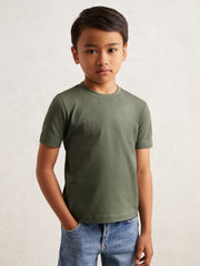 9-13 yrs Crew Neck T-Shirt Dark Sage | Children