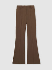 Petite Flared Suit Trousers Mink Neutral | Womens