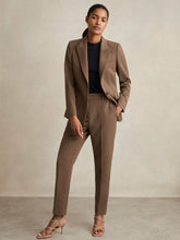 Petite Slim Fit Suit Trousers Mink Neutral | Womens