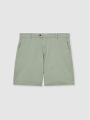 Short Length Casual Chino Shorts Pistachio | Mens