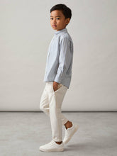 3-9 yrs Cotton-Poplin Striped Oversize Shirt Blue/White | Children