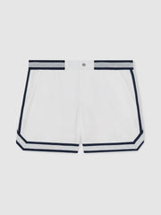 | Ché Stripe-Trim Swim Shorts White | Mens