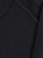9-13 yrs Wool-Cashmere Reverse-Seam Jumper Navy | Children