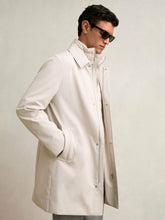 Hybrid Removable Funnel Neck Overcoat Light Stone | Mens