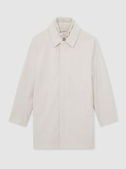 Hybrid Removable Funnel Neck Overcoat Light Stone | Mens