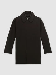 Hybrid Removable Funnel Neck Overcoat Brown | Mens