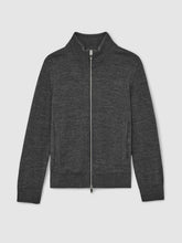 13-14 yrs Merino Wool-Blend Zip-Through Cardigan Derby Grey Melange | Children