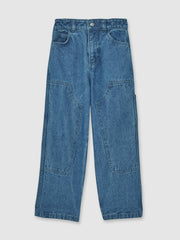 9-13 yrs Straight-Leg Carpenter Jeans Mid Blue | Children