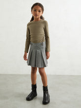 9-13 yrs Cotton Ruched Long-Sleeve T-Shirt with Stretch Khaki | Children