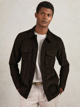 Cotton Corduroy Twin-Pocket Overshirt Brown | Mens