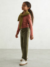 9-13 yrs Cotton Ruched Long-Sleeve T-Shirt with Stretch Rose | Children