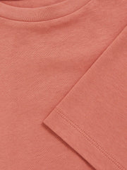 9-13 yrs Cotton Oversized Cropped T-Shirt Rose | Children