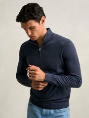 Merino Wool Half-Zip Jumper | Mens