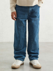 13-14 yrs Straight-Leg Carpenter Jeans Mid Blue | Children