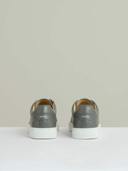 Leather Low-Top Trainers Graphite Grey | Mens