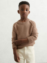 3-9 yrs Wool-Cashmere Reverse-Seam Jumper Camel | Children