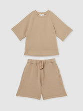 13-14 yrs Modal-Blend Sweatshirt And Shorts Set Mink | Children