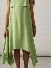 9-13 yrs Handkerchief-Hem Sleeveless Dress Green | Children