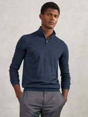 Merino Wool Half-Zip Jumper | Mens