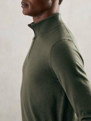 Merino Wool Half-Zip Jumper | Mens
