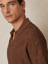 Jacquard Loop-Stitch Polo Shirt Tobacco | Mens