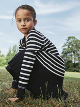 3-9 yrs Button-Detail Stripe Knitted Dress Navy/White | Children