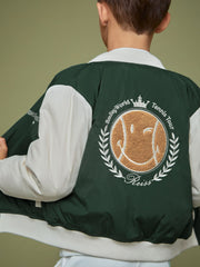 3-9 yrs SmileyWorld Bomber Jacket Dark Green | Children
