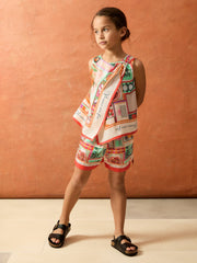 13-14 yrs SmileyWorld Motif Print Top Multi | Children