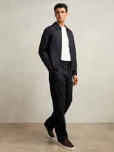 Lyocell-Cotton Zip-Through Twill Jacket Navy | Mens