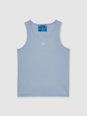 | Tom Daley Cotton Lover Vest with Stretch Soft Blue | Mens