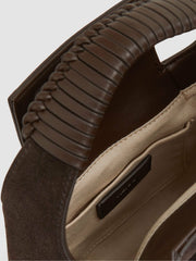 Suede Shoulder Bag Chocolate | Womens