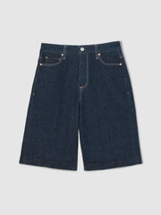 Paige Denim Bermuda Shorts Navy | Womens