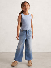 3-9 yrs Stretch-Cotton Ribbed Vest Blue | Children