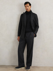 Relaxed-Fit Twill Drawstring Trousers Navy | Mens