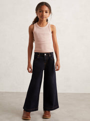 9-13 yrs Stretch-Cotton Ribbed Vest Pink | Children