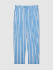 | Ché Poplin Stripe Trousers Bright Blue/White | Mens